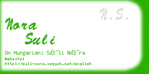 nora suli business card